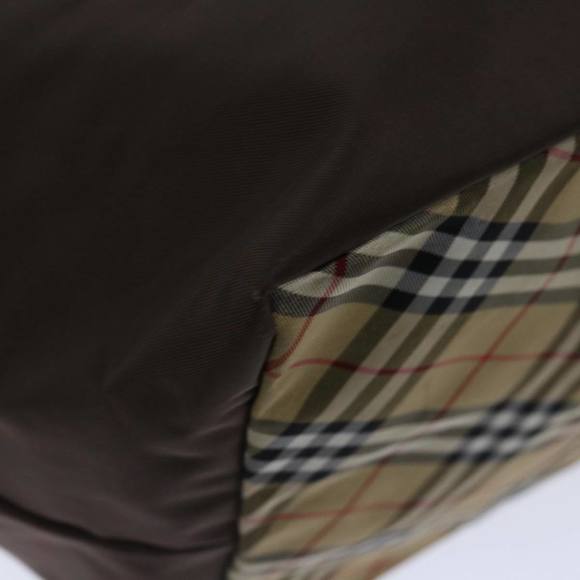 Burberrys Blue Label Hand Bag Nylon Brown Auth bs12550 - Picture 16 of 16